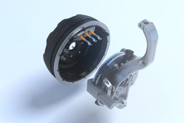 Elaphe L1500D motor features unique compact packaging around standard knuckles and friction braking systems.